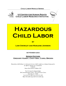Hazardous-child-labor - Distance and Online Education