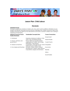 Lesson Plan: Child Labour - Social Studies School Service