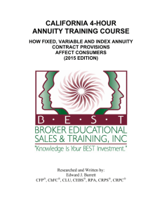 california 4-hour annuity training course