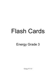 Energy Flash Cards