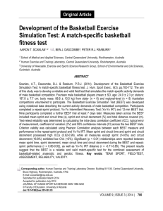 Development of the Basketball Exercise Simulation Test: A