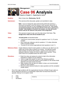 Case 06 Analysis - Anoka Ramsey Community College