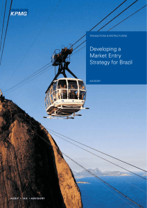 Developing a Market Entry Strategy for Brazil