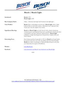 Busch / Busch Light - Anheuser