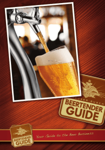 Beertender Guide  - Anheuser