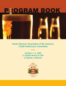 Program Book - the Master Brewers Association of Americas