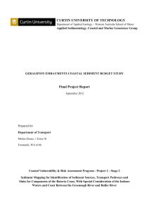 Geraldton Embayments Coastal Sediment Budget Study