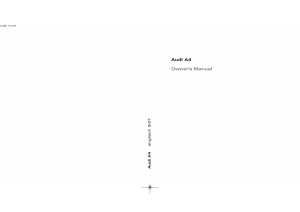 Audi A4 Owner's Manual