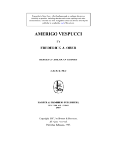 Amerigo Vespucci by Frederick A. Ober.
