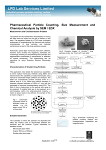 Pharmaceutical Particle Counting, Size Measurement and Chemical