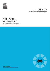 Vietnam Autos Report Q1 2012