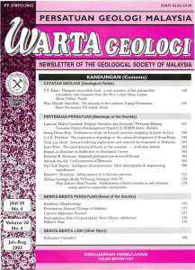 persatuan geologi malaysia - Geological Society of Malaysia