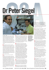 Caltech - Dr. Peter H. Siegel