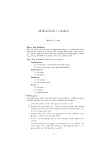 AI Homework 1 Solution