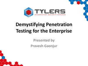 Demystifying Penetration Testing for the Enterprise