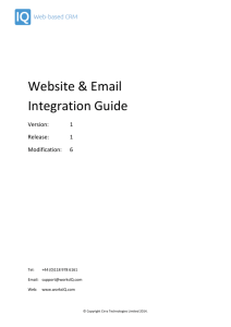 Website & Email Integration Guide