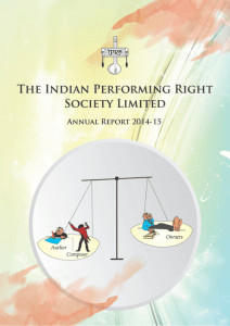 Annual Report 2014 - The Indian Performing Right Society Limited