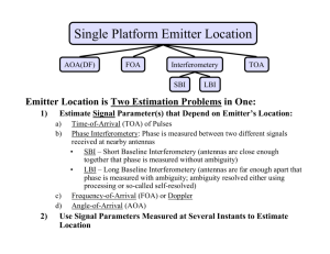 Single Platform Emitter Location