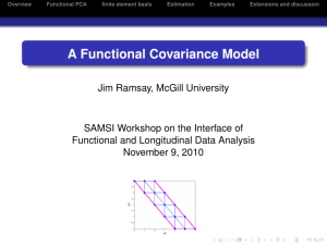 A Functional Covariance Model