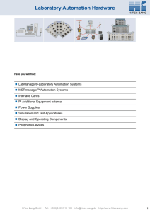 Laboratory Automation Hardware