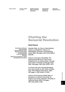 Charting the Sensorial Revolution