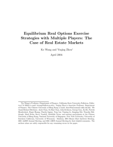 Equilibrium Real Options Exercise Strategies with Multiple Players
