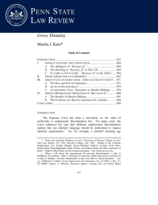 Gross Disunity - Penn State Law Review