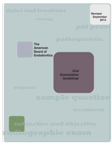 radiographic exam - American Association of Endodontists