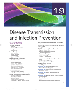 Disease Transmission and Infection Prevention