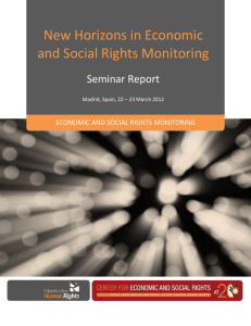 New Horizons in Economic and Social Rights Monitoring