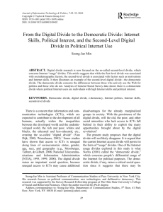 WITPFrom the Digital Divide to the Democratic Divide: Internet Skills