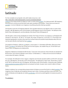 latitude - National Geographic
