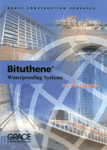 Bituthene Summary - Nuplex Construction Products