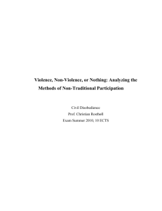 Violence, Non-Violence, or Nothing