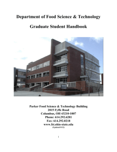 FST Graduate Student - Department of Food Science and Technology