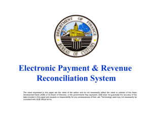 Electronic Payment & Revenue Reconciliation System