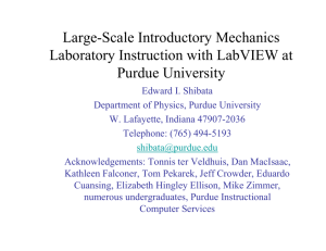 Large-Scale Introductory Mechanics Laboratory Instruction