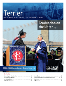 this issue - St. Francis College