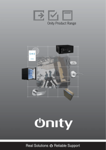 Onity Product Range