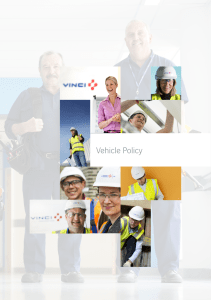 Vehicle Policy - VINCI Construction UK