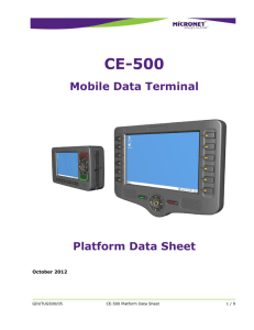 CE-500 Datasheet