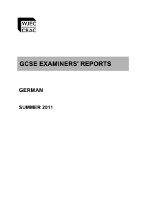 gcse examiners' reports