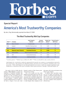 America's Most Trustworthy Companies