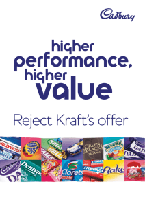 Reject Kraft's offer - Wall Street Journal