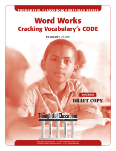 Word Works Cracking Vocabulary's CODE