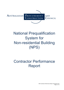 NPS Contractor Performance Report v3.2 20101206