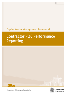 PQC Contractor Performance Reporting