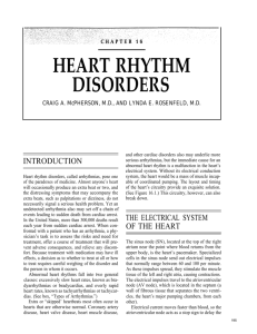 HEART RHYTHM DISORDERS