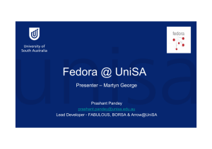 Fedora @ UniSA