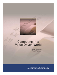 Competing in a Value-Driven World